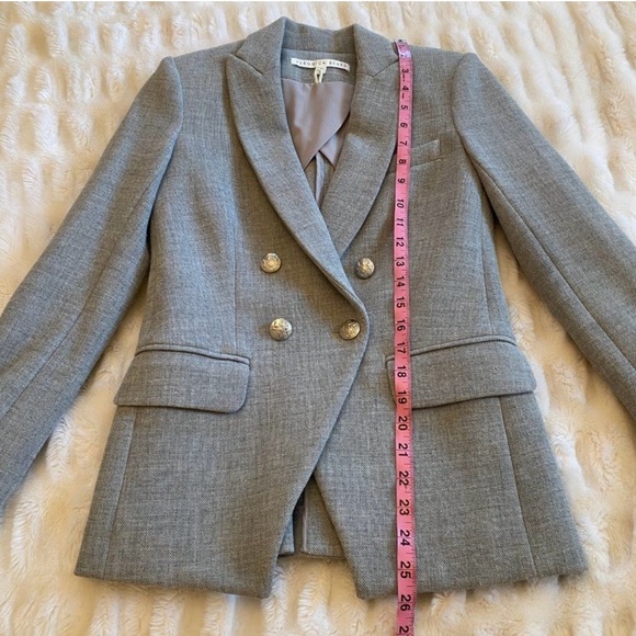 Veronica Beard Daytona Double-Breast Dickey Jacket, light grey gray - Picture 6 of 12